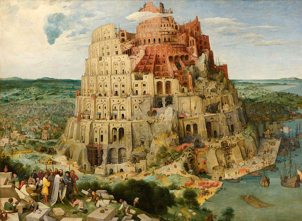 Torre de Babel e rio