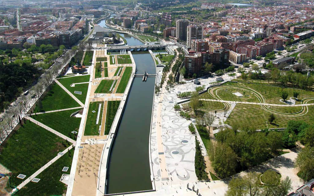 Um rio nessa cidade de Madri